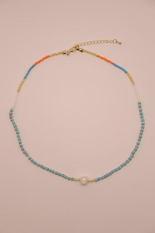 Blue Pearl Necklace