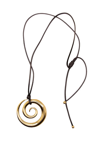 Spiral Gold Necklace