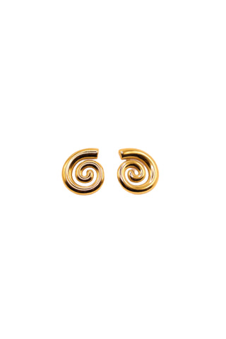Spiral Gold Earrings
