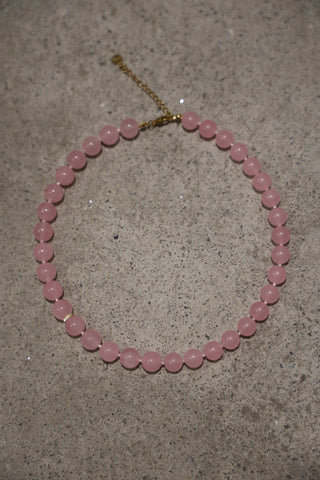 Ballerina Pink Beaded Necklace