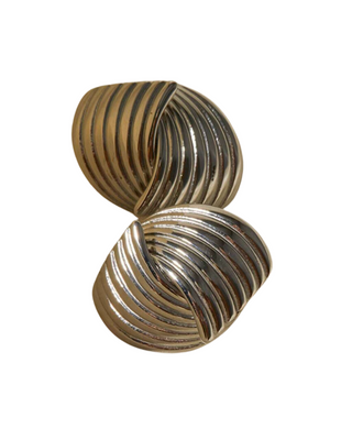 Waves 18k Plated Earrings